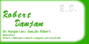 robert damjan business card